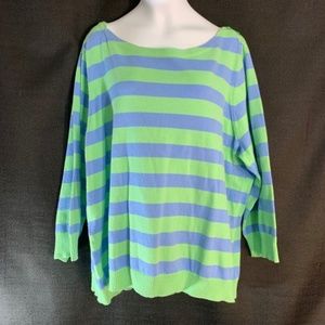 Women's Izod Oversize Boat Neck Sweater 2X